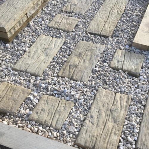 Log Effect Paving Slab